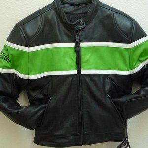 Ladies leather motorcycle jacket new with tags